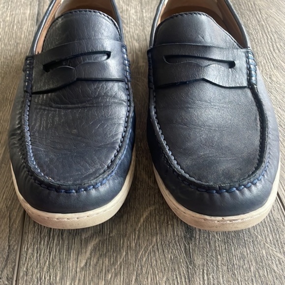 Trask shoes, men’s blue leather Loafer size 11 main image 4